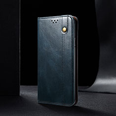 Coque Portefeuille Livre Cuir Etui Clapet B02S pour Xiaomi Redmi 9 Power Bleu