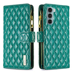 Coque Portefeuille Livre Cuir Etui Clapet B03F pour Motorola Moto Edge S30 5G Vert