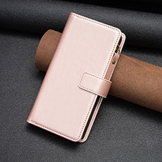 Coque Portefeuille Livre Cuir Etui Clapet B03F pour Nokia C22 Or Rose