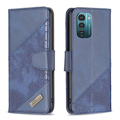 Coque Portefeuille Livre Cuir Etui Clapet B03F pour Nokia G11 Bleu