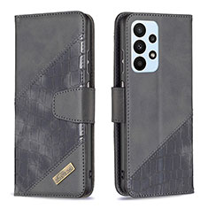 Coque Portefeuille Livre Cuir Etui Clapet B03F pour Samsung Galaxy A23 5G Noir