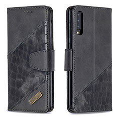 Coque Portefeuille Livre Cuir Etui Clapet B03F pour Samsung Galaxy A50S Noir