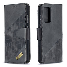 Coque Portefeuille Livre Cuir Etui Clapet B03F pour Samsung Galaxy A52 4G Noir