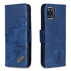 Coque Portefeuille Livre Cuir Etui Clapet B03F pour Samsung Galaxy A81 Bleu