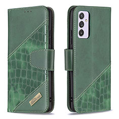 Coque Portefeuille Livre Cuir Etui Clapet B03F pour Samsung Galaxy A82 5G Vert