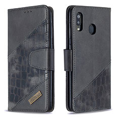 Coque Portefeuille Livre Cuir Etui Clapet B03F pour Samsung Galaxy M10S Noir