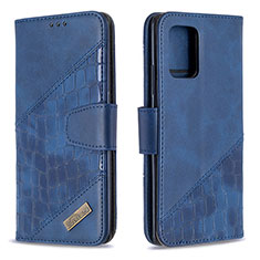 Coque Portefeuille Livre Cuir Etui Clapet B03F pour Samsung Galaxy S10 Lite Bleu