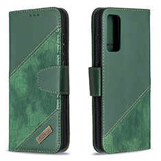 Coque Portefeuille Livre Cuir Etui Clapet B03F pour Samsung Galaxy S20 FE (2022) 5G Vert