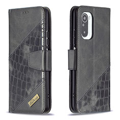 Coque Portefeuille Livre Cuir Etui Clapet B03F pour Xiaomi Mi 11i 5G Noir