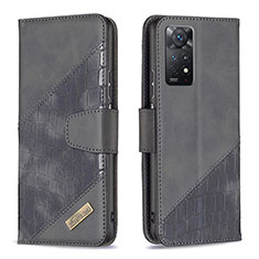 Coque Portefeuille Livre Cuir Etui Clapet B03F pour Xiaomi Redmi Note 11 Pro 4G Noir