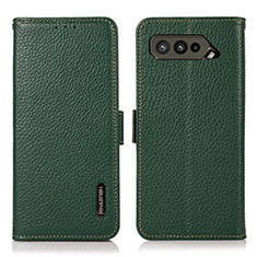 Coque Portefeuille Livre Cuir Etui Clapet B03H pour Asus ROG Phone 5 Pro Vert