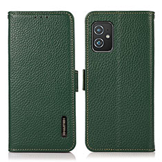 Coque Portefeuille Livre Cuir Etui Clapet B03H pour Asus ZenFone 8 Mini Vert