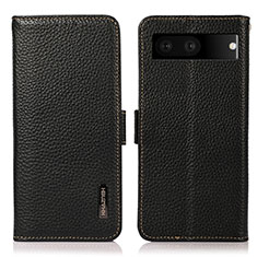 Coque Portefeuille Livre Cuir Etui Clapet B03H pour Google Pixel 7 5G Noir