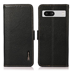 Coque Portefeuille Livre Cuir Etui Clapet B03H pour Google Pixel 7a 5G Noir