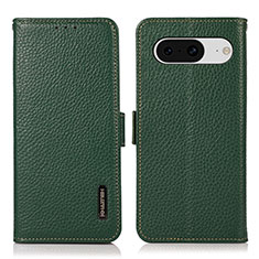 Coque Portefeuille Livre Cuir Etui Clapet B03H pour Google Pixel 8 5G Vert