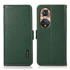 Coque Portefeuille Livre Cuir Etui Clapet B03H pour Huawei Honor 50 5G Vert