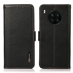 Coque Portefeuille Livre Cuir Etui Clapet B03H pour Huawei Honor 50 Lite Noir