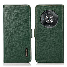 Coque Portefeuille Livre Cuir Etui Clapet B03H pour Huawei Honor Magic4 5G Vert