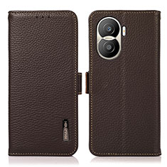 Coque Portefeuille Livre Cuir Etui Clapet B03H pour Huawei Honor X40i 5G Marron