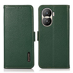 Coque Portefeuille Livre Cuir Etui Clapet B03H pour Huawei Honor X40i 5G Vert