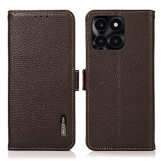 Coque Portefeuille Livre Cuir Etui Clapet B03H pour Huawei Honor X6a Marron