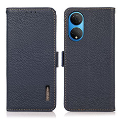 Coque Portefeuille Livre Cuir Etui Clapet B03H pour Huawei Honor X7 Bleu