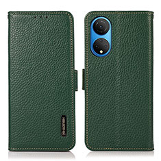 Coque Portefeuille Livre Cuir Etui Clapet B03H pour Huawei Honor X7 Vert