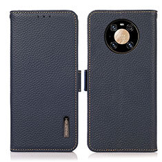 Coque Portefeuille Livre Cuir Etui Clapet B03H pour Huawei Mate 40 Pro Bleu