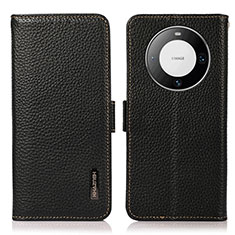 Coque Portefeuille Livre Cuir Etui Clapet B03H pour Huawei Mate 60 Pro+ Plus Noir