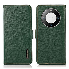 Coque Portefeuille Livre Cuir Etui Clapet B03H pour Huawei Mate 60 Pro+ Plus Vert