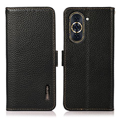 Coque Portefeuille Livre Cuir Etui Clapet B03H pour Huawei Nova 10 Noir