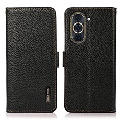 Coque Portefeuille Livre Cuir Etui Clapet B03H pour Huawei Nova 10 Pro Noir