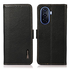 Coque Portefeuille Livre Cuir Etui Clapet B03H pour Huawei Nova Y71 Noir