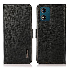 Coque Portefeuille Livre Cuir Etui Clapet B03H pour Motorola Moto E13 Noir