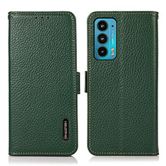 Coque Portefeuille Livre Cuir Etui Clapet B03H pour Motorola Moto Edge 20 5G Vert