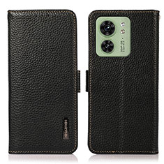 Coque Portefeuille Livre Cuir Etui Clapet B03H pour Motorola Moto Edge 40 5G Noir