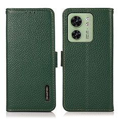 Coque Portefeuille Livre Cuir Etui Clapet B03H pour Motorola Moto Edge 40 5G Vert