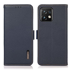 Coque Portefeuille Livre Cuir Etui Clapet B03H pour Motorola Moto Edge 40 Pro 5G Bleu