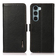 Coque Portefeuille Livre Cuir Etui Clapet B03H pour Motorola Moto Edge S30 5G Noir