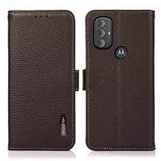 Coque Portefeuille Livre Cuir Etui Clapet B03H pour Motorola Moto G Power (2022) Marron