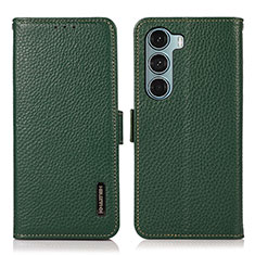 Coque Portefeuille Livre Cuir Etui Clapet B03H pour Motorola Moto G200 5G Vert