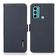 Coque Portefeuille Livre Cuir Etui Clapet B03H pour Motorola Moto G40 Fusion Bleu