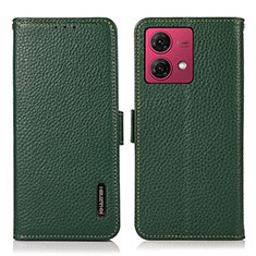 Coque Portefeuille Livre Cuir Etui Clapet B03H pour Motorola Moto G84 5G Vert