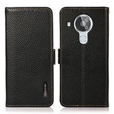 Coque Portefeuille Livre Cuir Etui Clapet B03H pour Nokia 7.3 Noir