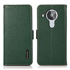 Coque Portefeuille Livre Cuir Etui Clapet B03H pour Nokia 7.3 Vert