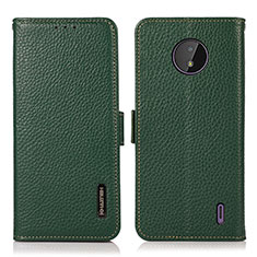 Coque Portefeuille Livre Cuir Etui Clapet B03H pour Nokia C20 Vert