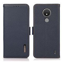 Coque Portefeuille Livre Cuir Etui Clapet B03H pour Nokia C21 Bleu