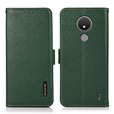 Coque Portefeuille Livre Cuir Etui Clapet B03H pour Nokia C21 Vert