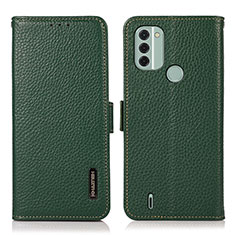 Coque Portefeuille Livre Cuir Etui Clapet B03H pour Nokia C31 Vert