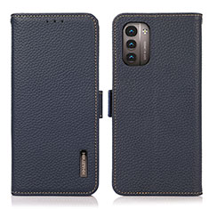 Coque Portefeuille Livre Cuir Etui Clapet B03H pour Nokia G11 Bleu